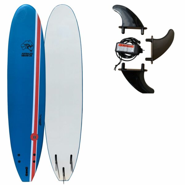 PAQUETE-Board-Co-Pulse-Soft-Foamie-Australian-Board de 8 pies para aprender a surfear