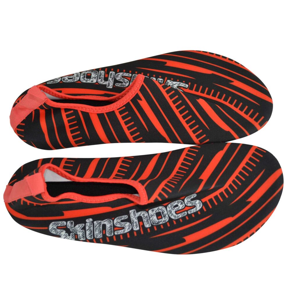 Scarpe da spiaggia Skinshoes per adulti in rosso.