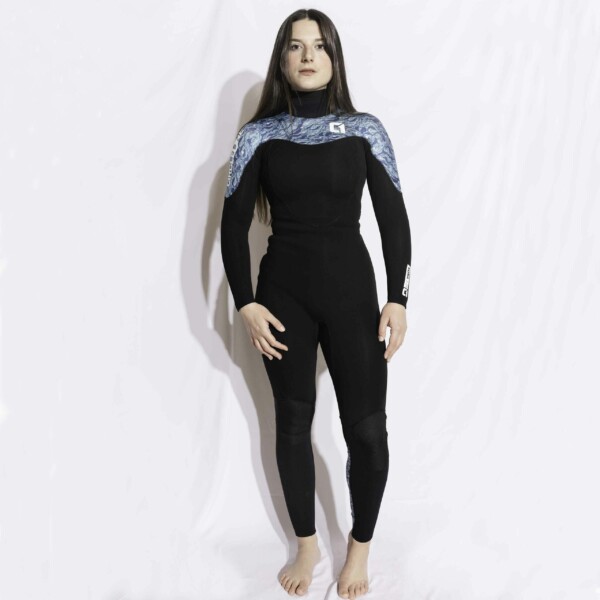 Womens-Summer-Wetsuit-32mm-Back-Zip-GBS-KONA-Full-Length